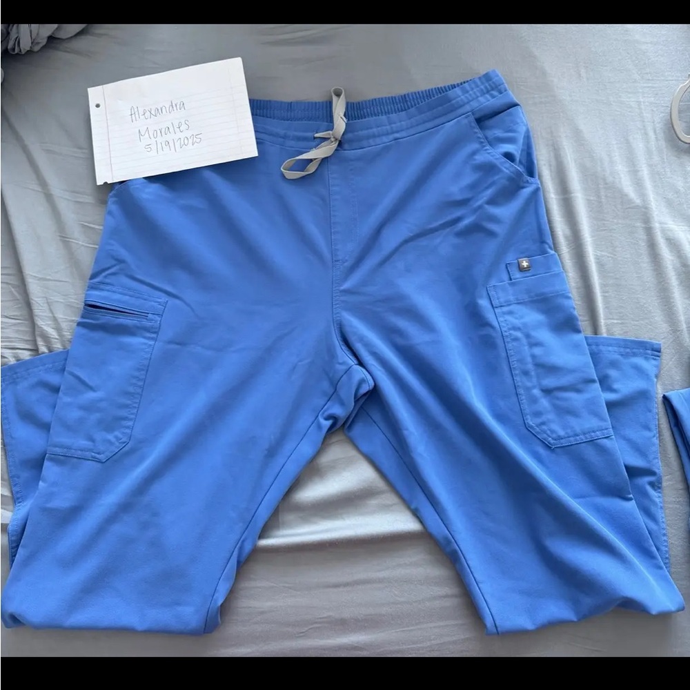 Figs Technical Collection Women’s XL/P Ceil Blue Cargo Pant